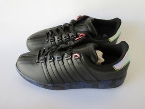 K-Swiss Classic VN Radiant Mens Shoes Radiant Black / Silver Shine / Blue Size 9