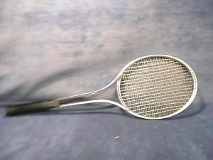 VINTAGE ANTIQUE RETRO Silver ADD IN tennis racket racquet 2007 volley 4 3/8 L