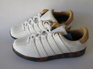 K-Swiss Classic VN Tortoise Mens Shoes White / Tortoise Brown Sole Size 9 M