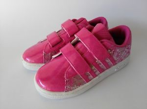 K-Swiss Hoke Snake Strap Children's Shoes Size 13 Pink / White New Sample Cute