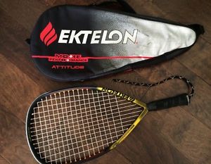 Ektelon Power Level 1250 Ripstik Titanium Shaft Racquetball Racket W/ Case