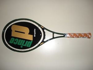 PRINCE POG ORIGINAL GRAPHITE MP 90 FOUR STRIPES TENNIS RACQUET 4 5/8 BRAND NEW