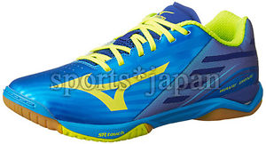 Mizuno Japan Men's Wave Drive Z Table Tennis Shoes 81GA1600 Blue Ping Pong