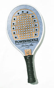 POWERPADDLE  Brian Lee racquet VENICE CA. Paddle Tennis Power Paddle SPORTS BLUE