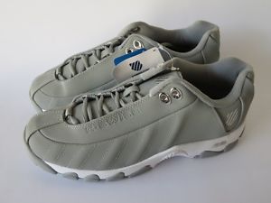 K-Swiss ST329 Tennis Sports Gray / White Men's Shoes Size 9 M Medium New Sample