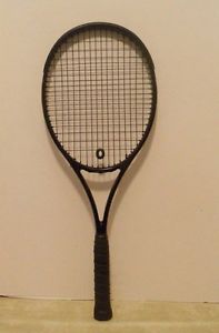 Black Blackout Paint Job MP Test Tennis Racquet 4 3/8 - NEW STRINGS + NEW GRIP