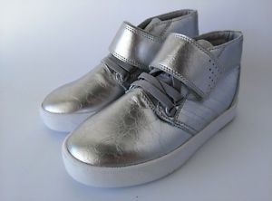 K-Swiss Children's Shoes D R Cinch Chukka VLC Strap Size 13 Shiny SIlver New