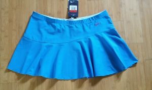 NWT $45 Women's Nike Dri-Fit Tennis Running Skirt SZ L Blue