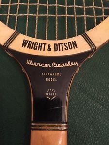 Vintage 1939 Wright & Ditson Mercer Beasley wooden Racquet, Classic