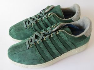 K-Swiss Classic VN Concrete Suede Green Men Shoes Size 9 New Sample Pair