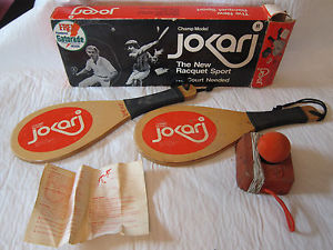 Jokari Champ Model Wooden Paddleball Game | Vintage 1970's | Paddle | Racquets