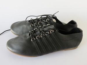 K-Swiss Court Style Club Court Leather Women's Shoes Size 7 M Black / Gum Tennis