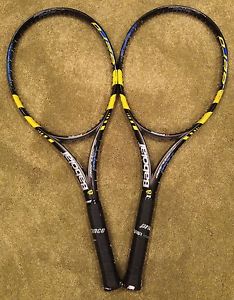 2 Original Babolat AeroPro Drive + Plus Tennis Racquet Racket Nadal Federer