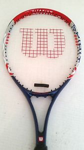 Vintage Wilson Spirit Titanium Soft Shock Tennis Racquet - 27 x 11 with Case