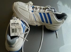 Adidas Womens Barricade Team 2 Tennis Shoe Sz 11 Wht/Blue NWOB Brand New