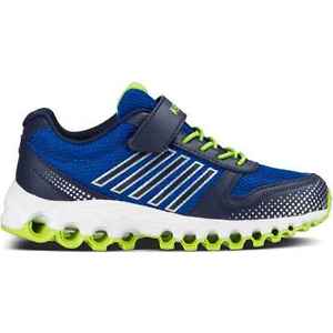 K-Swiss X 160 VLC Strap Kid's Shoes Children Size 13 Blue Navy Lime Green New