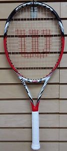 Wilson Steam 105S Lightly Used Tennis Racket-Strung-4 3/8'' Grip