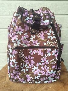 JETPAC Brown Floral Insulated Tennis racquet Backpack Sling bag Tote racket