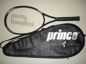 PRINCE TT TRIPLE THREAT GRANDE OS 115 TENNIS RACQUET  4 5/8  27.5" (NEW STRINGS)