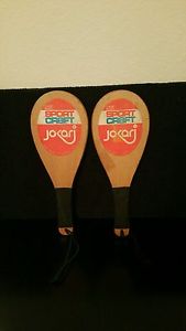 Vintage 70s Jokari Champ Model Racquetball Wood Paddles Made in USA Sport Craft