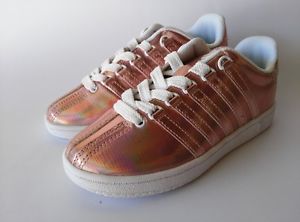K-Swiss Classic VN Children's Shoes Size 13 Shiny Pink / White New Sample Pair