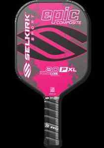 New Selkirk 20P XL Epic Polymer Composite Pickelball Paddles Hot Pink + warranty