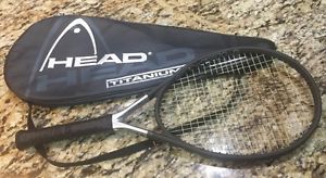 MINT Head Ti.S6 Titanium Tennis Racquet Racket  Xtra Long 4 3/8" w/ Case