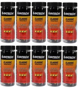 Ten (10) cans Ektelon Racquetballs can black 3 balls Classic