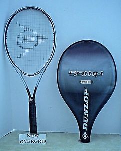 Dunlop Graphite Comp 108 Tennis Racquet Racket 4 3/8 - EUC + NEW OVERGRIP