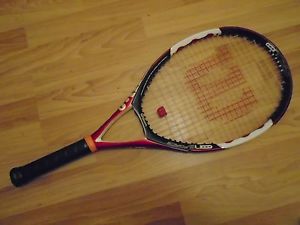 Wilson nCODE n5 Force Oversize (110) Tennis Racquet. 4 3/8. Excellent.