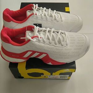 New! Adidas Barricade Boost White/Red Men's Size 9 Tennis Shoe