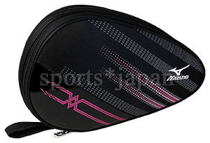 Mizuno Japan Table Tennis Ping Pong Racket 2 Rackets Case 83MD5032 Black Pink