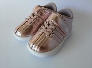 K-Swiss Baby Infant Kid's Shoes Size 5 Shine on Pink / White VLC Strap New Cute