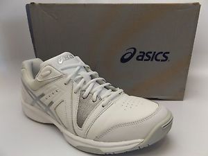 Asics 2016 Women's Gel-Gamepoint Tennis Shoe -White/Silver E459L SZ 9.0 M  D1385