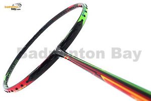 Fleet Duo Tech 11 Red Green (4U) Badminton Racket Free String+Stringing PU Grip