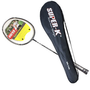 SUPER-K Professional Ultralight 100% Carbon Badminton Racket Racquet with Bag