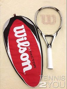 Wilson K Factor K three Super Oversize 115 Tennis Racket- Grip 4 1/2