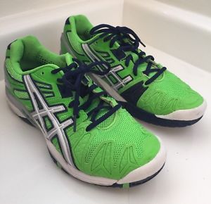 ASICS GEL Resolution 5 Tennis Shoes - Men's 7.5 Sneaker Neon Green Running Sport