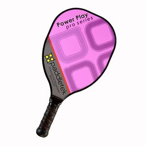 New Paddletek Power Play Pro Polymer Composite Pickleball Paddle low noise pink