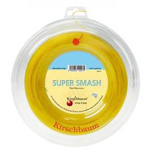 Kirschbaum Cuerdas de tenis SUPER SMASH amarillo 200m grosores diferentes