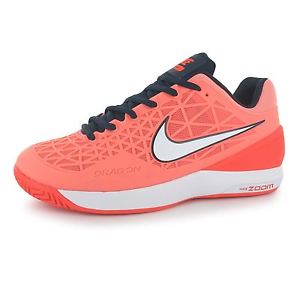 Nike Zoom Cage 2 Tennis Shoes Womens Pink/Navy Court Trainers Sneakers