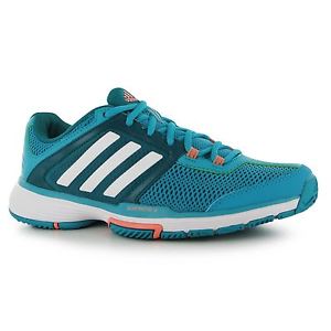 Adidas Barricade Club Tennis Shoes Womens Green Court Trainers Sneakers