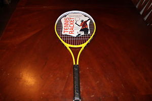 Tennis Racket Yellow 26" Length Contour Grip Lightweight White Body Great Item