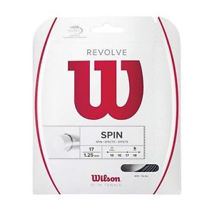 Wilson Revolve Spin String, 17 Guage, Black, PACK OF 3, NWT