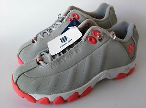 K-Swiss ST329 CMF Memory Foam Women's Tennis Shoes Size 7 M Gray Coral White New