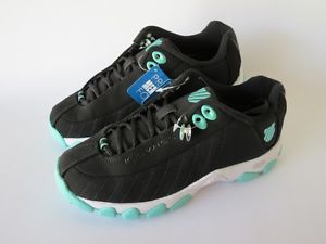 K-Swiss ST329 CMF Memory Foam Women's Tennis Shoes Size 7 M Black Teal White