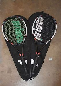 Two Prince Turbo Outlaw 825 Air Handle Graphite Carbon Triple Threat Tennis