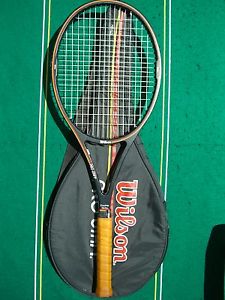 Wilson Original Pro Staff Midsize 85 16x18 Racket 3/8 Cover Strung EXCL 6.0