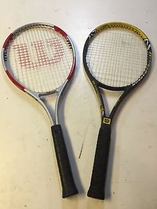 (2 Tennis Rackets) Wilson Hyper Hammer 6.3 and Wilson Titanium Soft Shock Racket