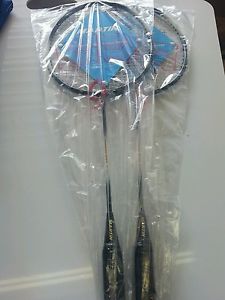 New Martin B-309  Tempered Steel Shaft Badminton Racket Set of 2